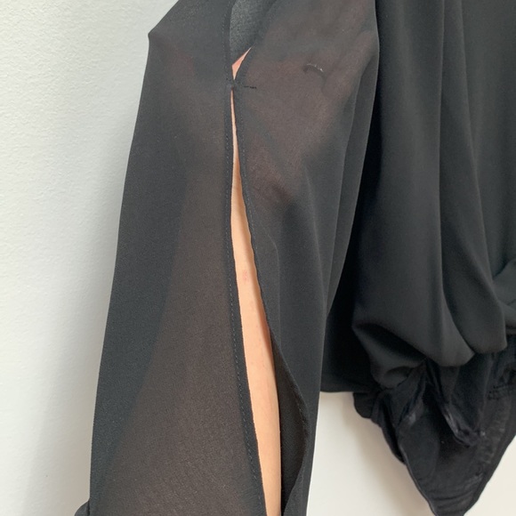 Double Zero Black small blouse open arms - Picture 4 of 4